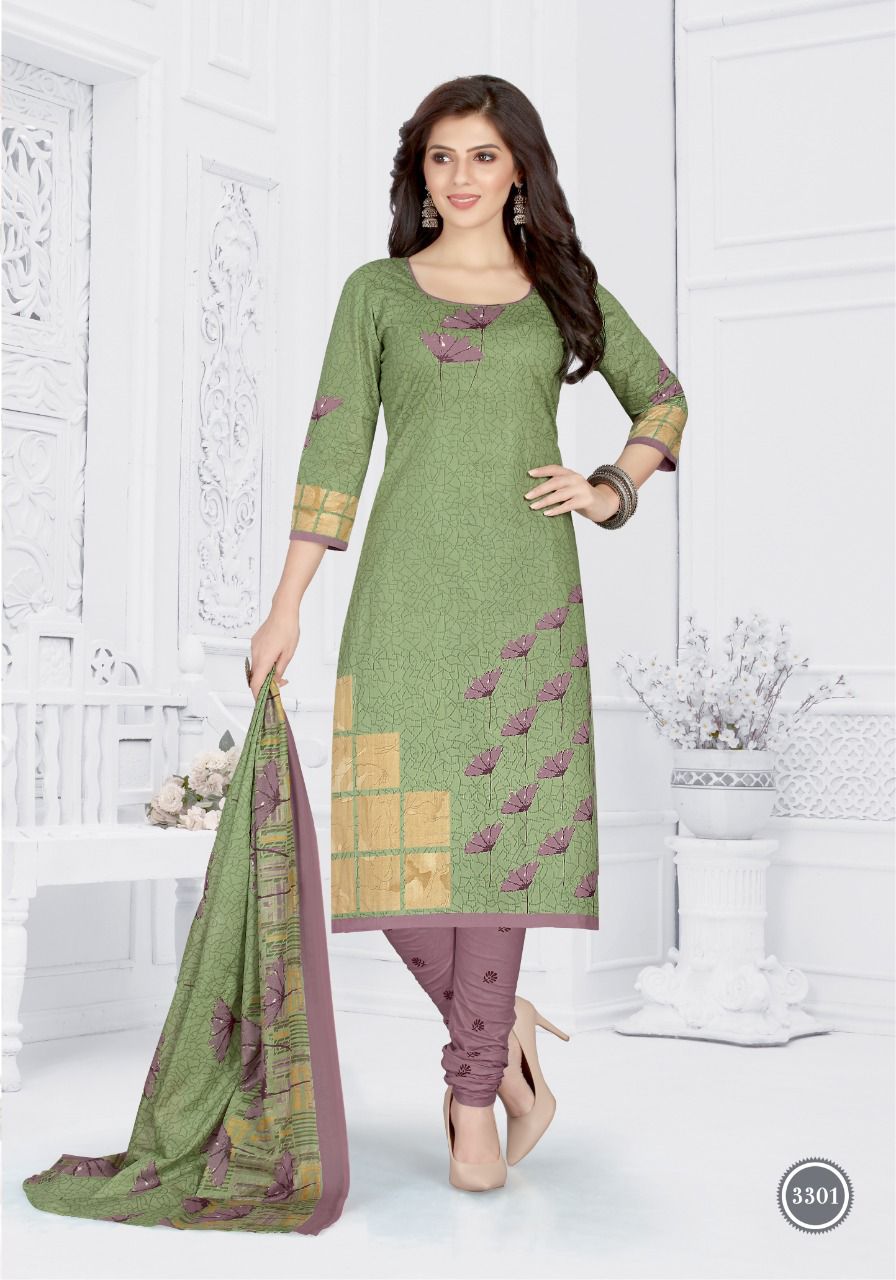 Cotton Pluse Tara 33 Fancy Designer Regular Wear Cotton Printed Dress Material